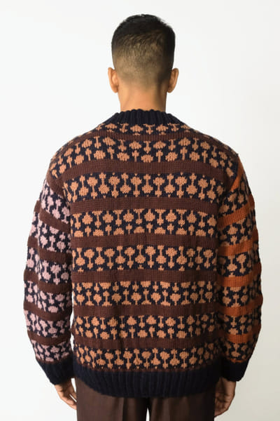 Taarini Anand Multicolour hand-knit cardigan TAARJUL26D150698
