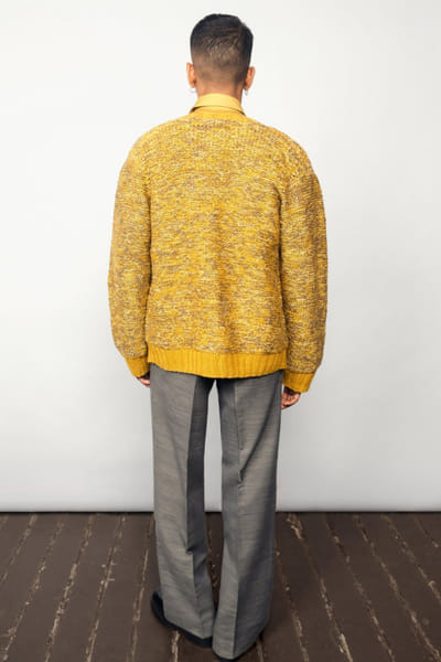 Taarini Anand Yellow hand-knit cardigan TAARJUL26D150699