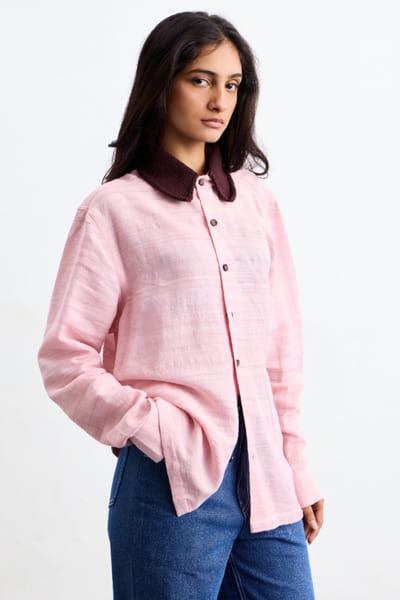 Taarini Anand Pink knitted shirt TAARJUL26D150549