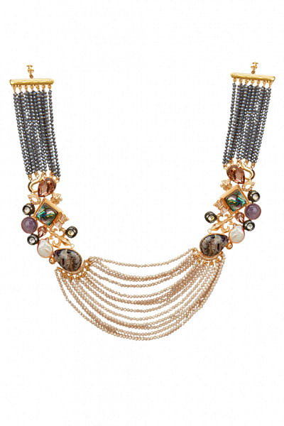 Dual-tone layered necklace