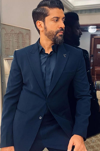 Teal blue tuxedo set