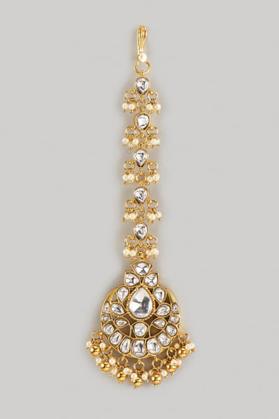 Karisa White stone embellished maang tikka KARIMAY26D243670