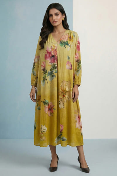 Amber multicolour printed dress