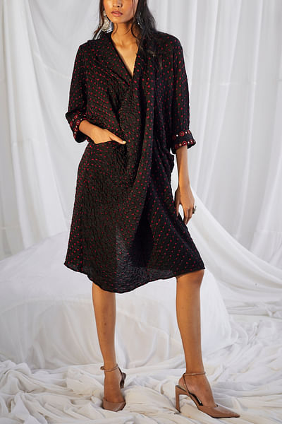 Bandhani drape dress