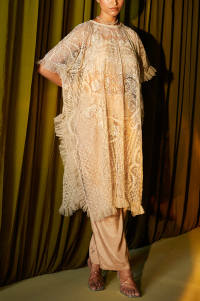 Twenty Nine Taupe corset and pants TWNNOV2221