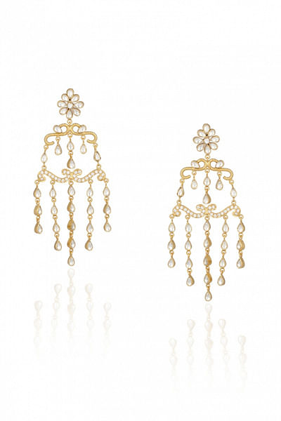 Silver gold plated earrings