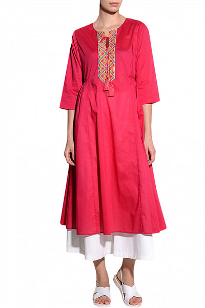 Fuchsia tunic kurta
