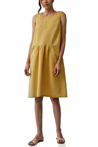 Mustard breezy dress
