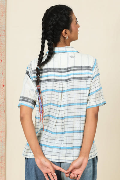 Meld studio Multicoloured handcrafted cotton shirt MELDAUG26D252727