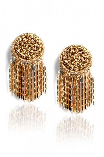 Golden tassel earrings
