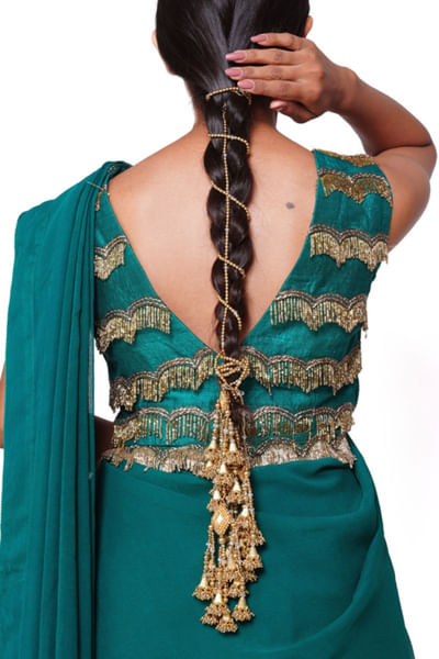 Gold embellished hairpiece