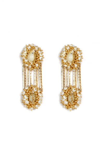 Pearl embellished earrings