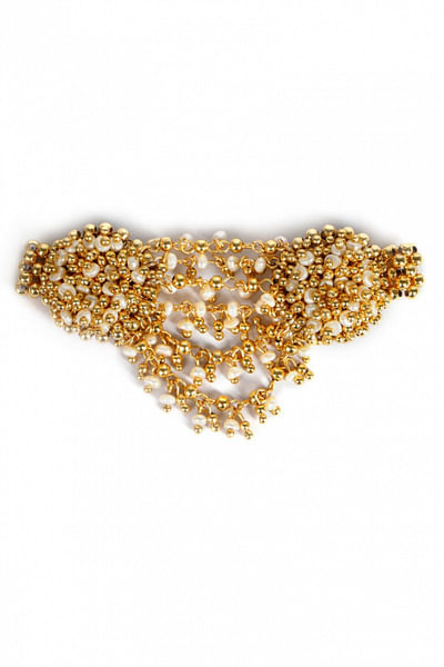 Beads and pearl embellished ring