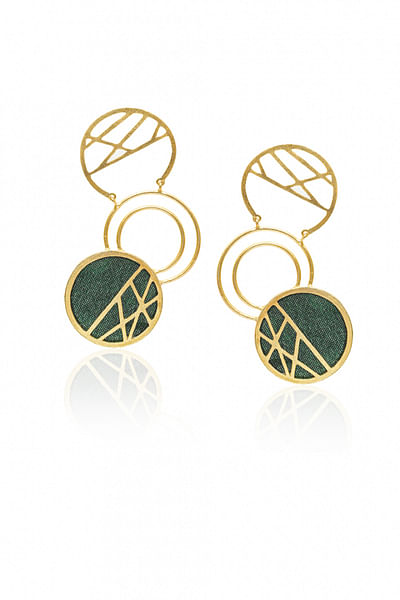 Gold layered earrings