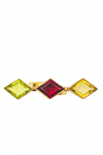 Gold multicoloured ring