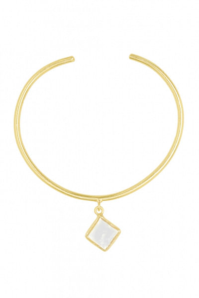 Gold geometric bracelet