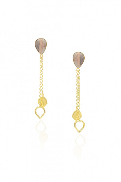 Gold tassel earrings