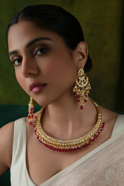 White polki danglers