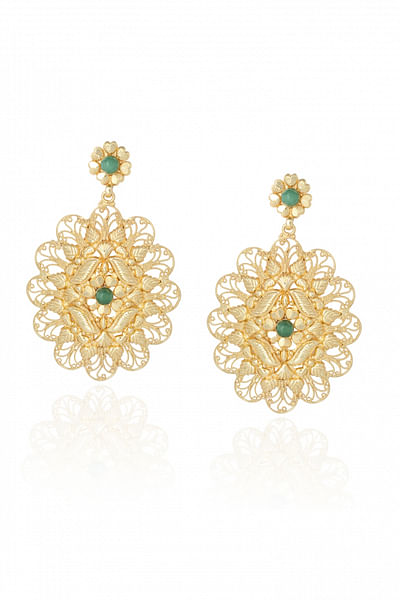 Gold-plated earrings