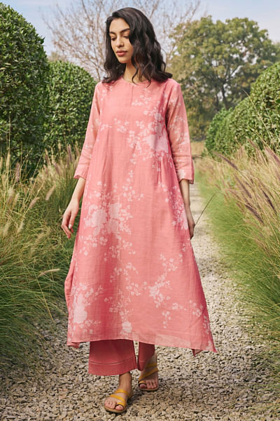 Tulip floral printed kurta and pants