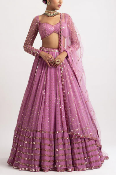 Blush pink lehenga set