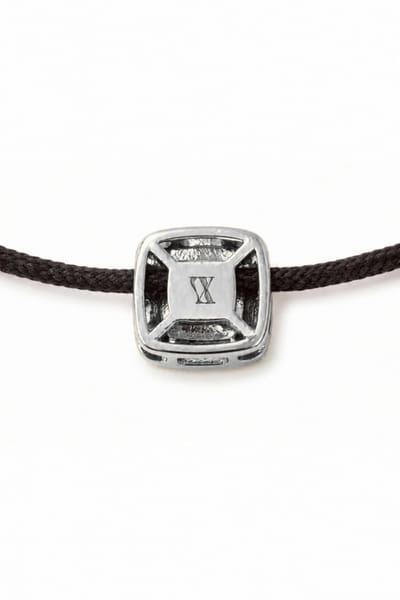 Vixii Black and silver polki diamond necklace VIXIAUG26D153494