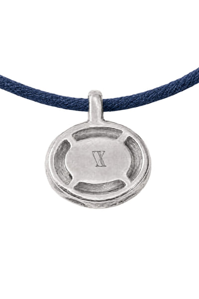 Vixii Blue and silver polki diamond necklace VIXIAUG26D153489