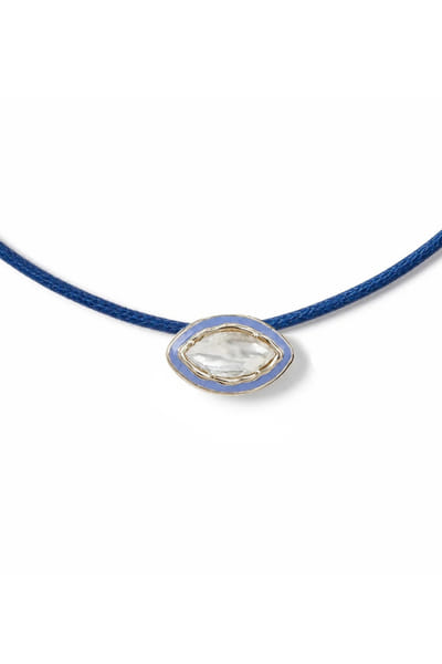 Vixii Blue and silver diamond necklace VIXIAUG26D153496