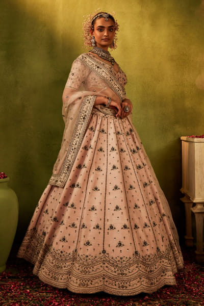 Manvi Kapoor Pink aari embroidered lehenga set MANVAUG26D152757