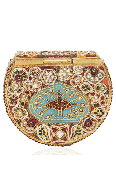 Preeti Mohan Multicolour kundan embellished handbag PREEMAY26D145443