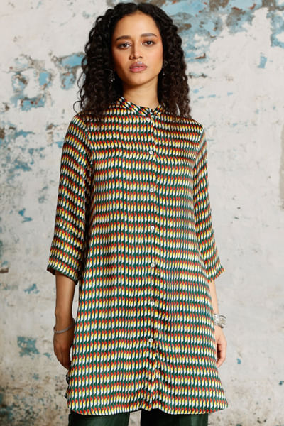 Multicolour printed shirt