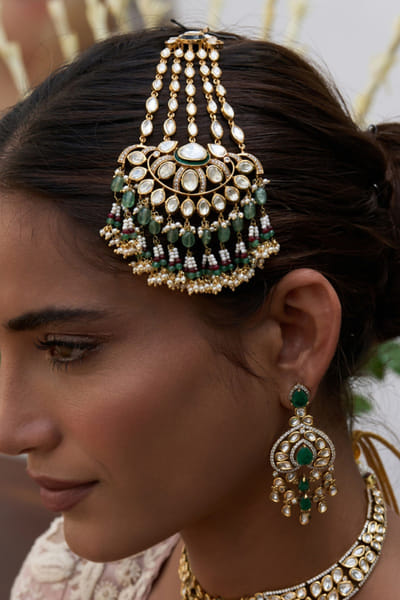 Preeti Mohan Green polki passa PREEJUL26D348669