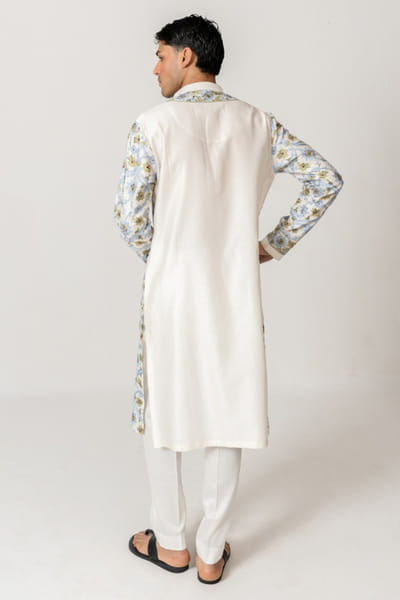 Wabi Sabi Ivory aari embroidered kurta set WABIJUN26D145965