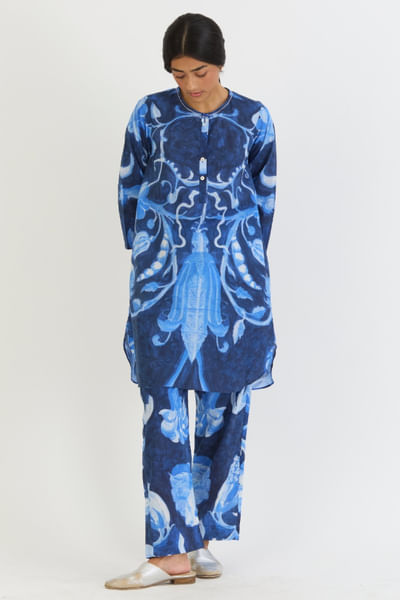 Blue printed co-ord set