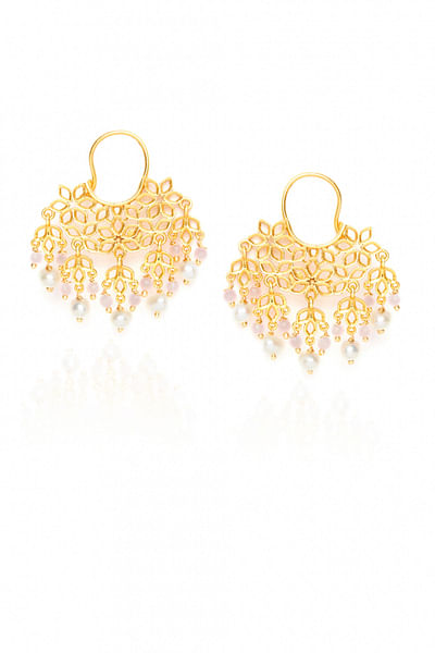 Gold plated pearl embellished baalis
