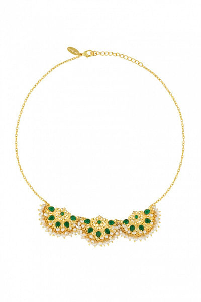 Gold plated filigree necklace