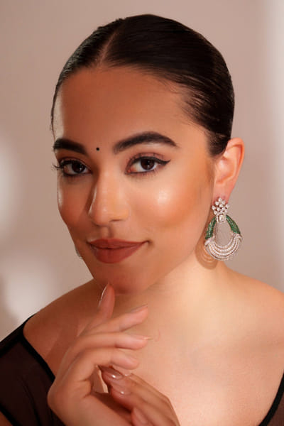 Green diamond danglers