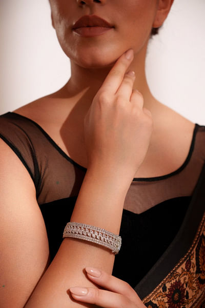 White diamond bracelet