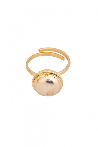 Gold plated macaroon ring