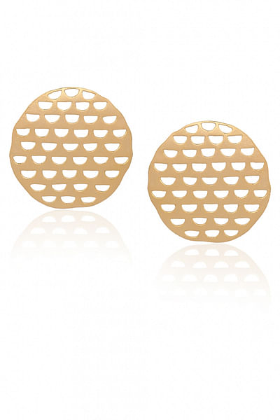 Gold plated round studs
